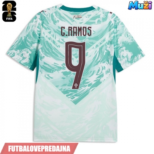 Lacne Muži Futbalové dres Portugalsko Goncalo Ramos #9 MS 2026 Krátky Rukáv - Preč